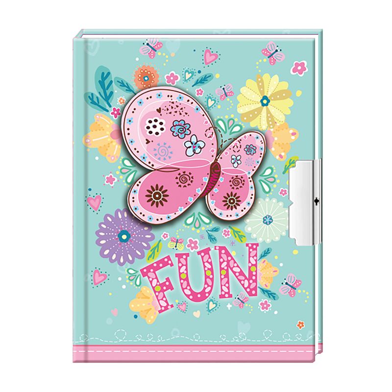 DNEVNIK SA KLJUCEM BUTTERFLY FUN 56L 642301-U