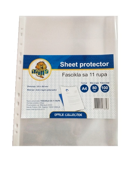 FOLIJA U 80mic MILLA  1/50