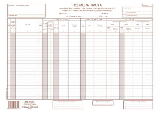 POPISNA LISTA SIR.MAT.SIT.INV.