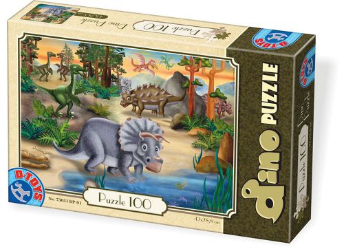 PUZZLE 100PCS DINO 01