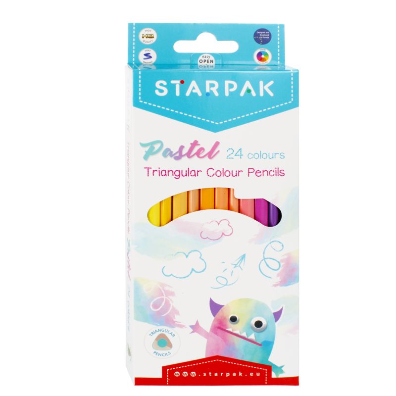 DRVENE BOJICE PASTEL TRIANGULAR 24/1 472398