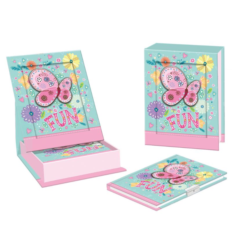 DNEVNIK SA KLJUCEM BUTTERFLY FUN 56L F642401
