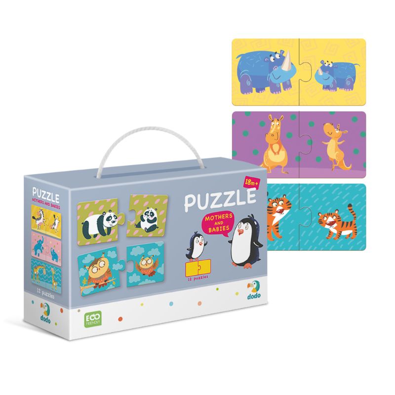 PUZZLE DUO ZIVOTINJE SA SVOJIM MLADUNCIMA 12PCS