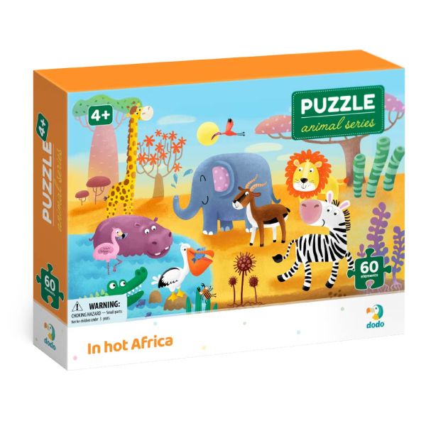 PUZZLE 60 PCS ZIVOTINJE IZ AFRIKE