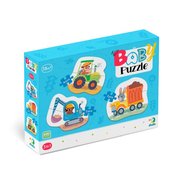 BEBI PUZZLE 3 U 1 TRANSPORTNA SREDSTVA