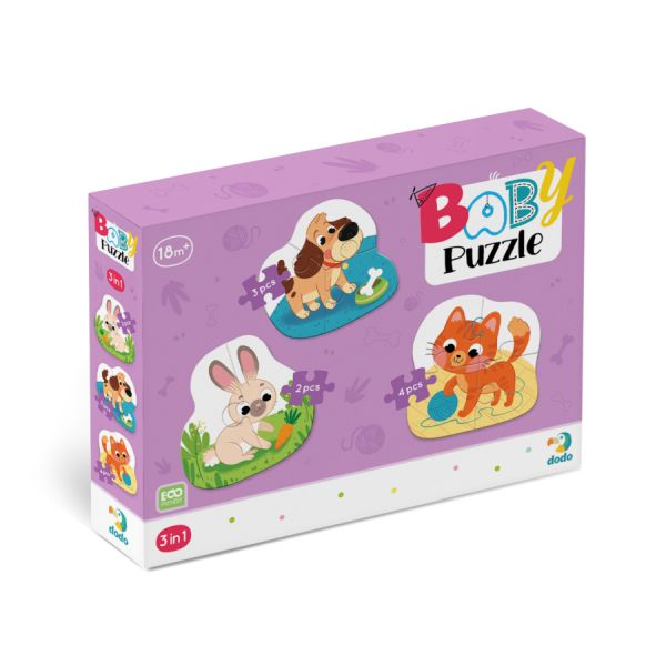 BEBI PUZZLE 3 U 1 ZIVOTINJE