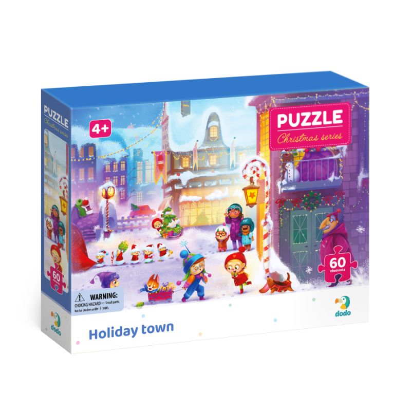 PUZZLE 60 PCS HOLIDAY TOWN