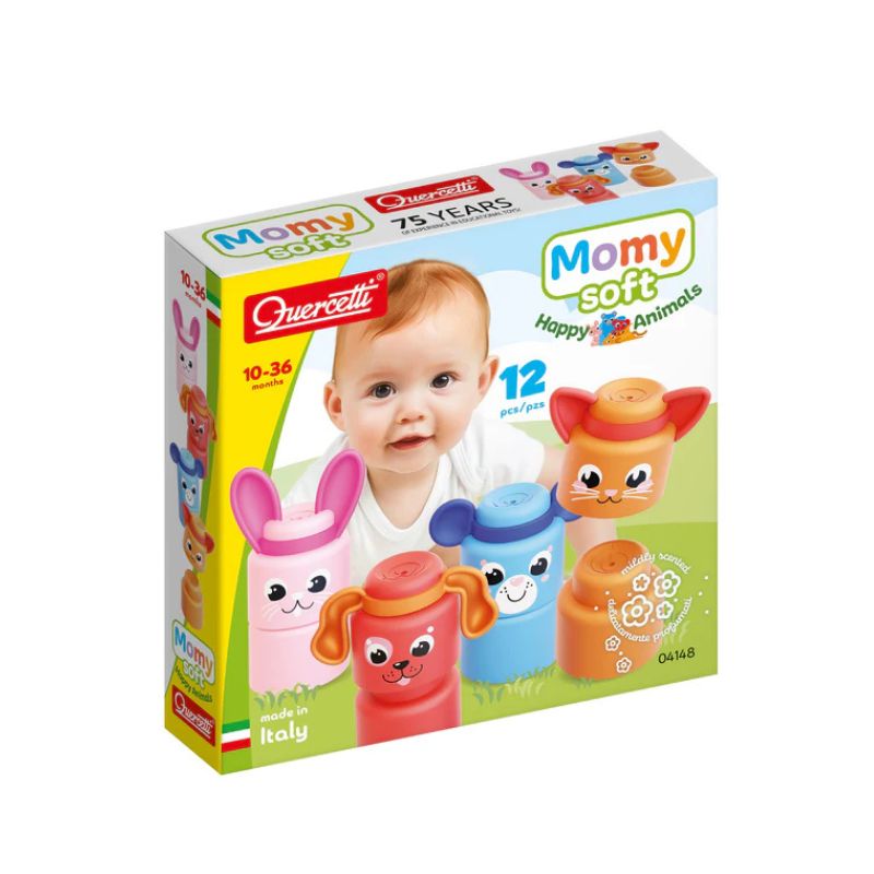 MEKANE KOCKE MOMY SOFT ZIVOTINJE 12PCS