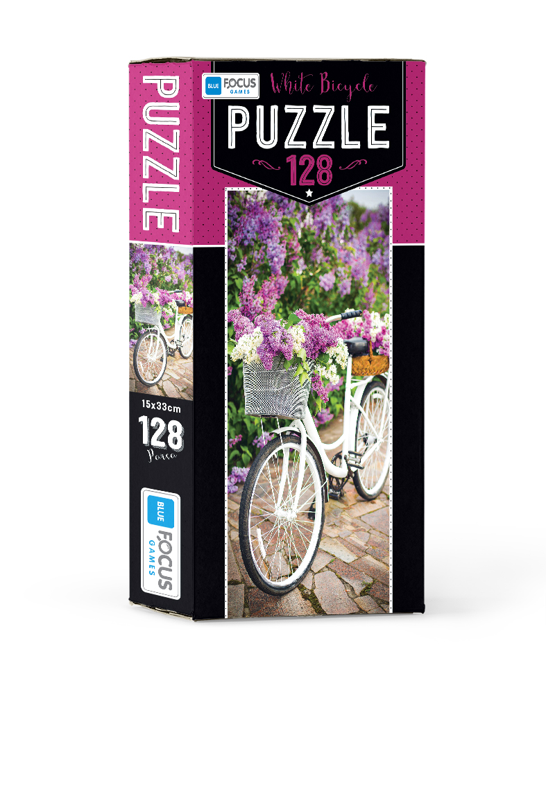 PUZZLE 128 PCS WHITE BICYCLE BF202