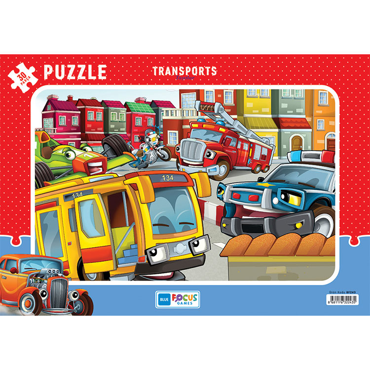 PUZZLE 30 PCS TRANSPORTS BF243