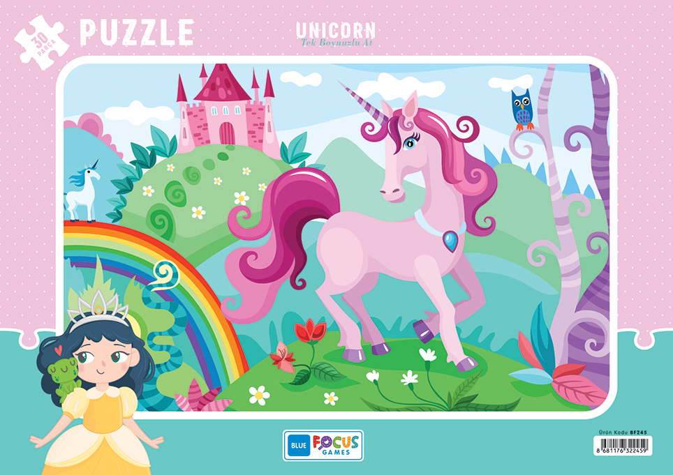 PUZZLE 30 PCS UNICORN BF245