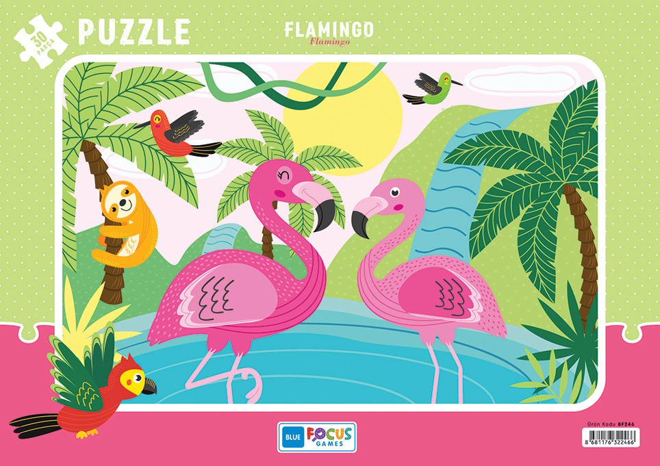 PUZZLE 30 PCS FLAMINGO BF246