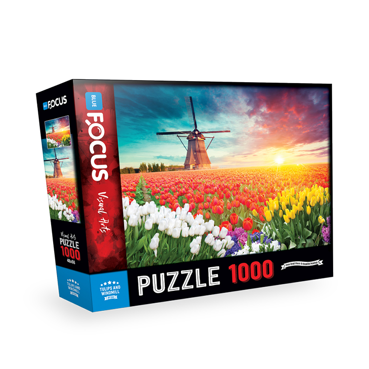 PUZZLE 1000 PCS TULIPS AND WINDMILL BF296