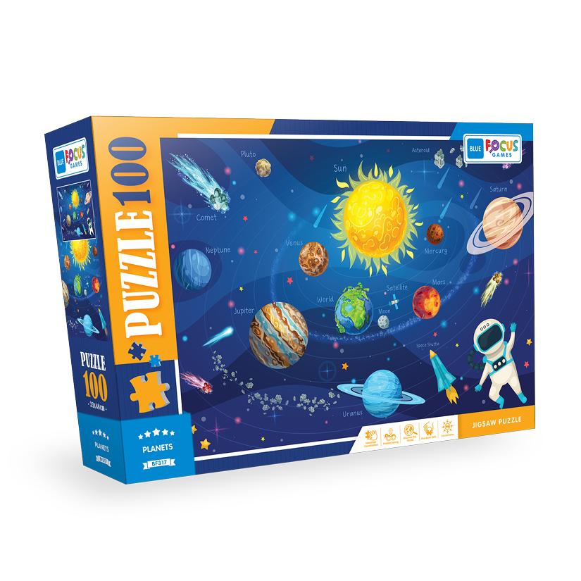 PUZZLE 100 PCS PLANETS BF317