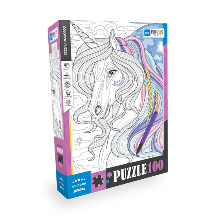 PUZZLE ZA BOJENJE 100 PCS UNICORN BF383