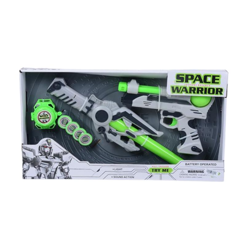 SET SPACE WARRIOR SA PISTOLJEM, MACEM I SATOM