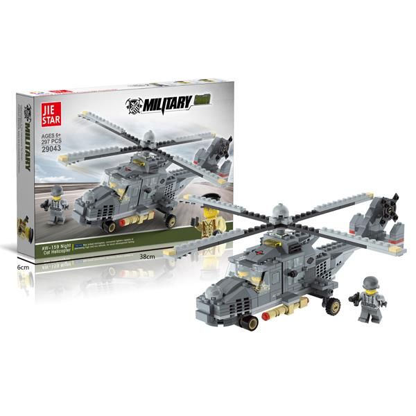 KOCKE VOJNI AVION 297PCS
