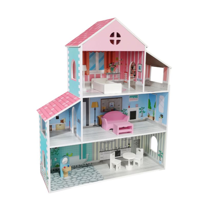 DRVENA KUCICA ZA LUTKE W08417