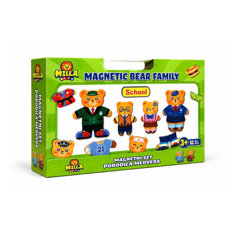 SET MAGNETA PORODICA MEDVEDA 52 PCS