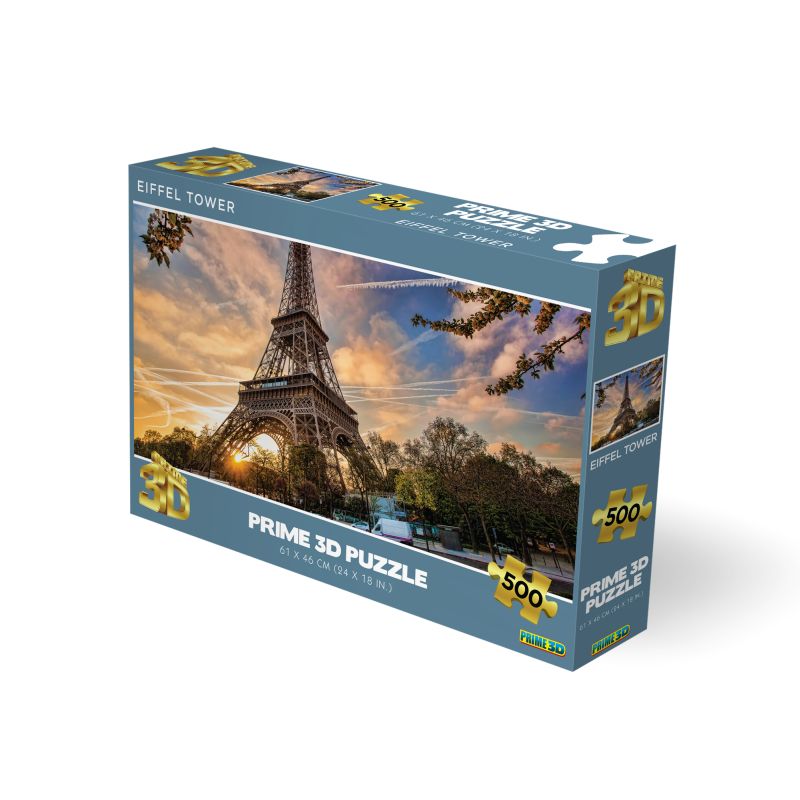 PUZZLE 3D 500 PCS EIFFEL TOWER PARIS 61x46cm 10080