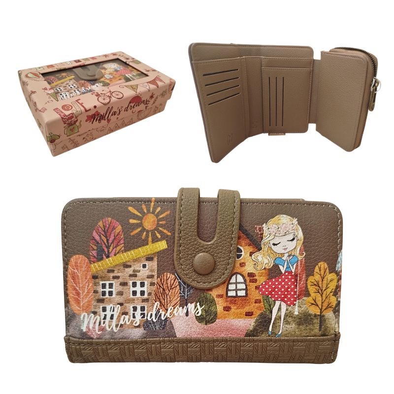 ZENSKI NOVCANIK 4 BRAON