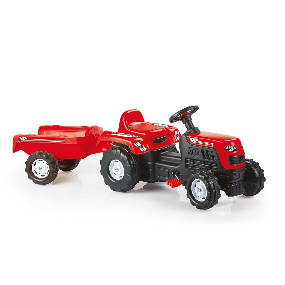 TRAKTOR NA PEDALE SA PRIKOLICOM CRVENI 8146