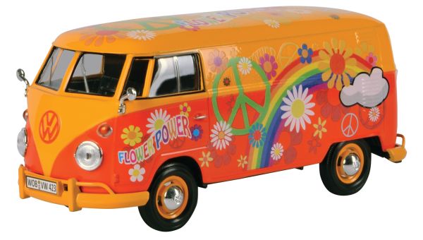 MET. AUTO 1:24 VOLKSWAGEN DELIVERY VAN FLOWER