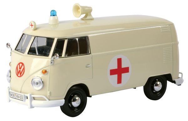 MET. AUTO 1:24 VOLKSWAGEN DELIVERY VAN AMBULANCE