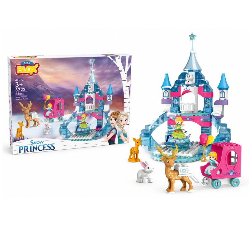 KOCKE SNEZNI DVORAC SA PRINCEZOM 86 PCS 3722