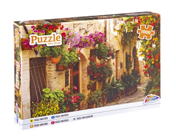 PUZZLE 1000 PCS NARROW STREET FLOWERS 400002