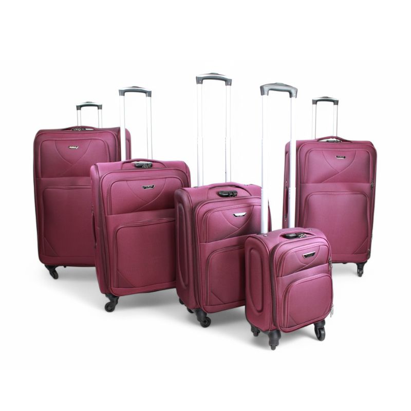 SET KOFERA 2 U 1 BORDO HD-039