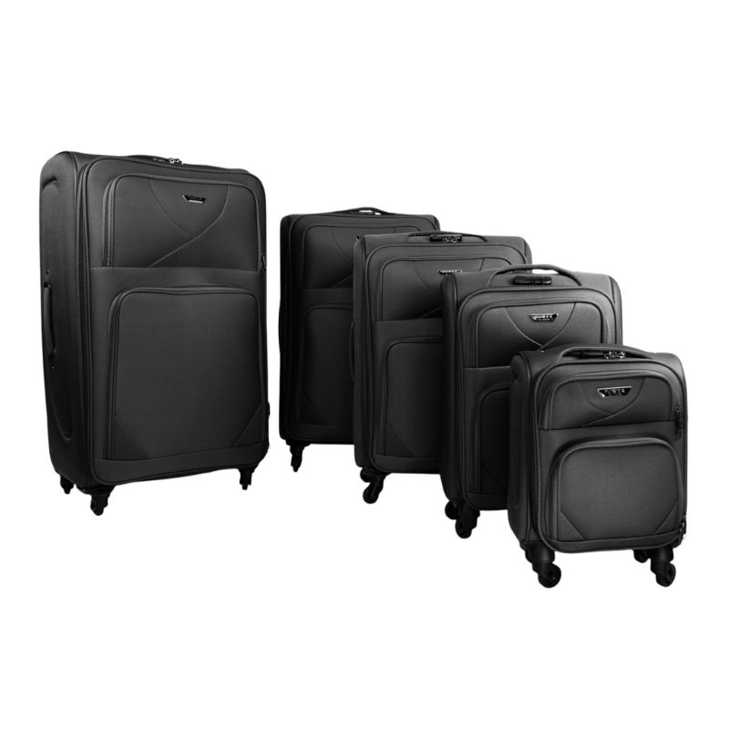 SET KOFERA I TORBI  5 U 1 CRNI 23375-39-5S
