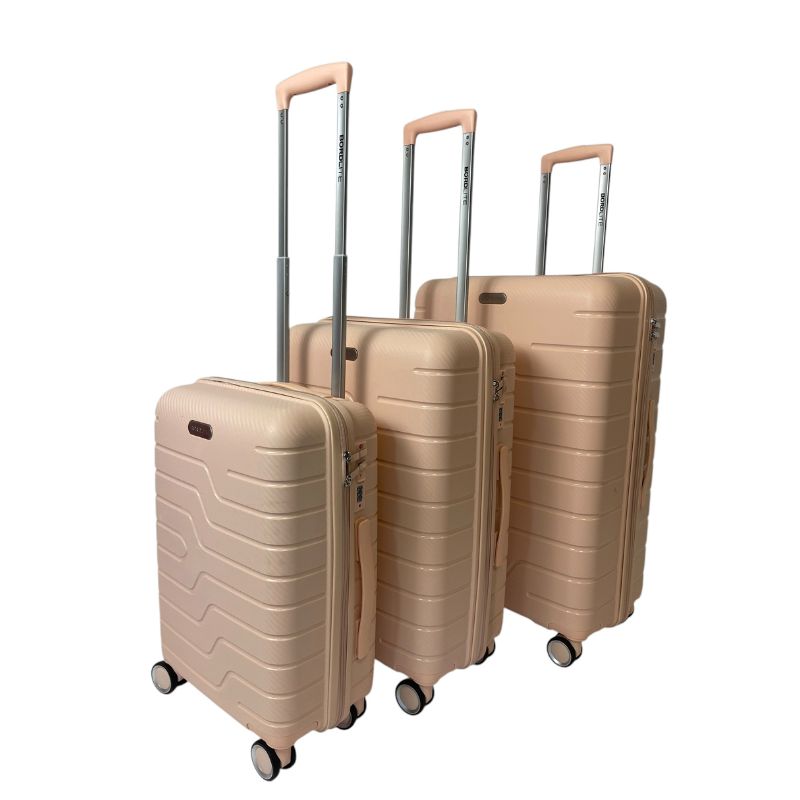 SET KOFERA 3 U 1 PASTELNO ROZE JB2804