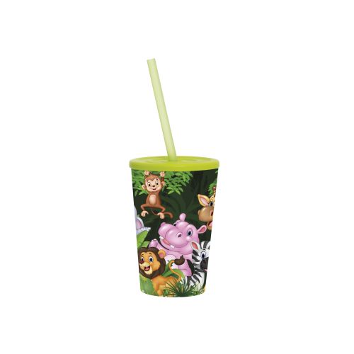 ČAŠA SA CEVČICOM 340 CC GREEN ANIMALS