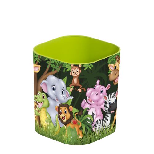 CAŠA ZA OLOVKE ANIMALS GREEN