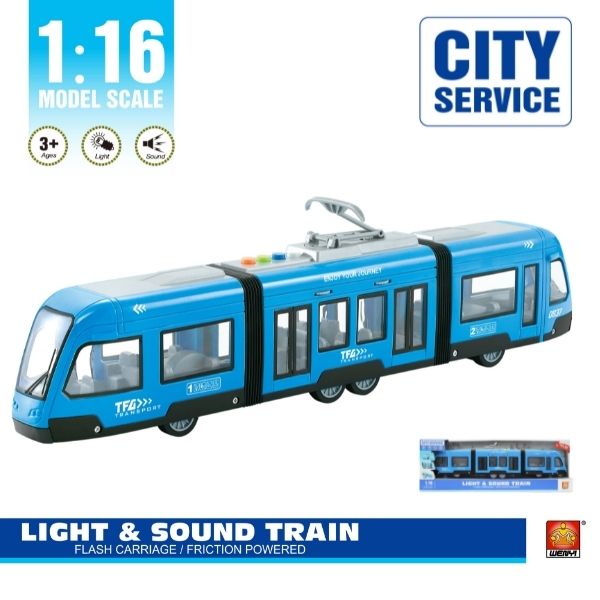 TRAMVAJ SA ZVUKOM I SVETLOM WY930B 1:16