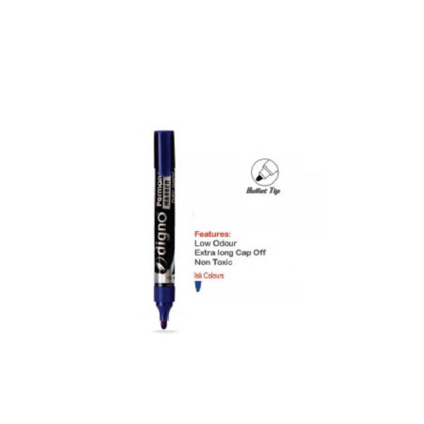 MARKER PERMANENT PLAVI DIGNO 1/10
