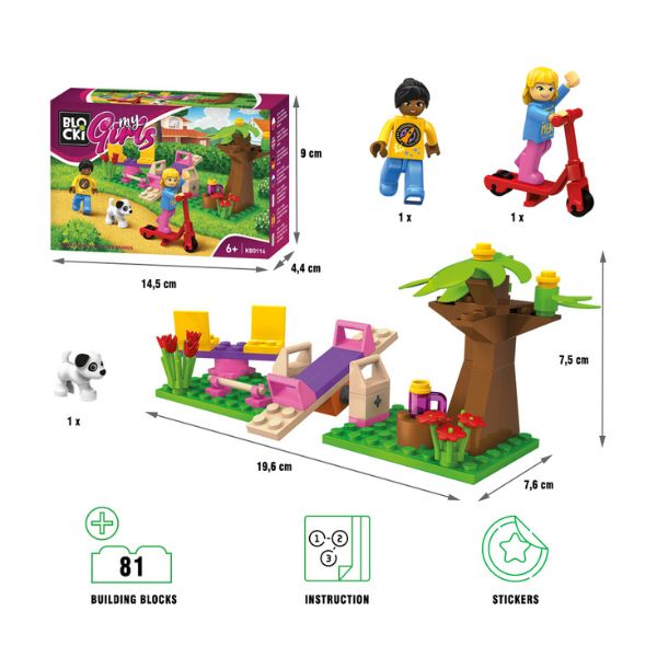 KOCKE BLOCKI DECIJI PARK 81PCS