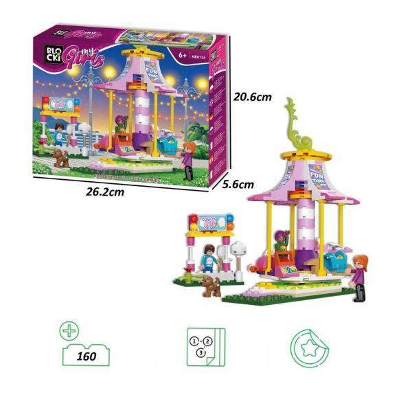 KOCKE BLOCKI ZABAVNI PARK 160PCS