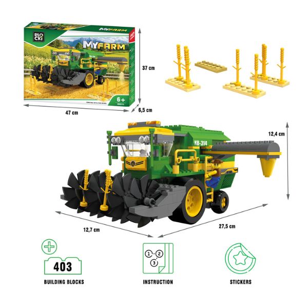 KOCKE BLOCKI KOMBAJN 403PCS