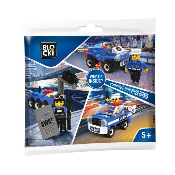 KOCKE BLOCKI POLICIJSKA VOZILA IZNENADJENJE 49PCS