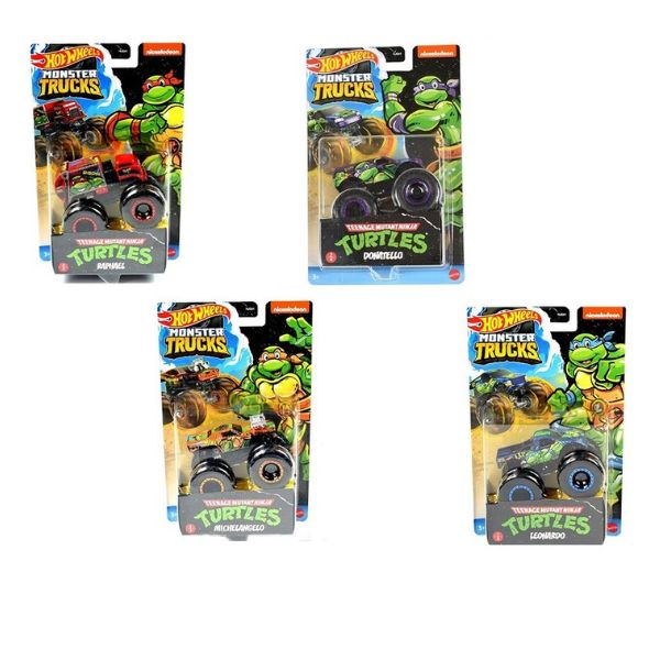 HOT WHEELS NINDZA KORNJACA MONSTER TRUCK 1:64 MIX HJG41