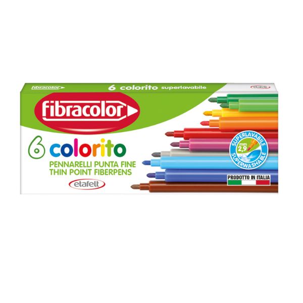 FLOMASTERI 6/1 FIBRACOLOR 10539SW006SC