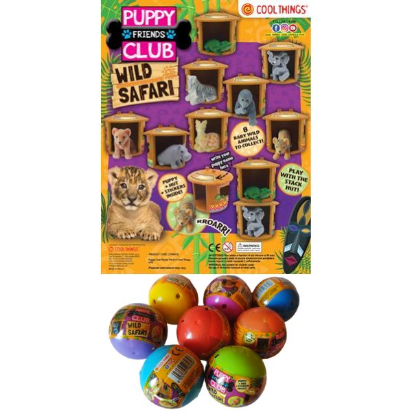 FIGURA DIVLJA ZIVOTINJA SAFARI U LOPTI MIX 5 cm PC007